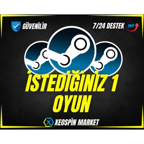  İstediğiniz 1 Oyun + Garanti + Destek